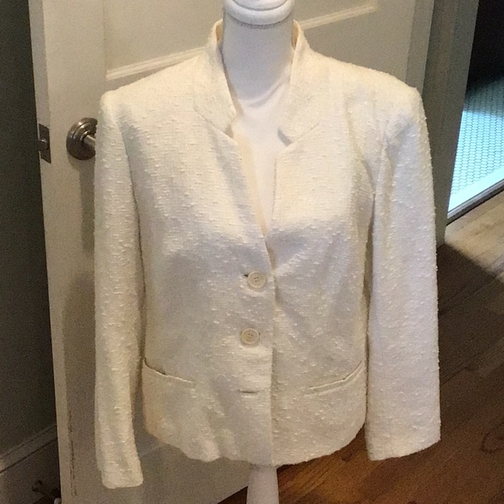 Lafayette 148 white blazer